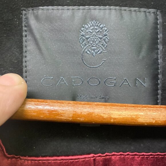 Cadogan Men's Black Leather Motorcycle Jacket SZ Medium New without tags - Picture 5 of 12